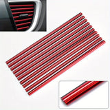 10-pcs. Car Air Vent Trim Strips – Outlet Molding for Interior Decoration