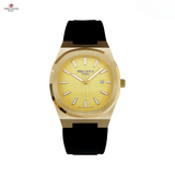 PRECIOUS DUKE Men's Ultra-Thin Quartz Watch – 30M Waterproof, Casual Silicone Strap