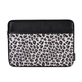 Leopard Print Laptop Sleeve – Shockproof PU Case for MacBook, Dell, Lenovo & More