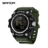 Sanda Men's Sports Digital Watch – Waterproof Pedometer & Calorie Tracker