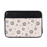 Shockproof PU Laptop Sleeve – Abstract Circle Print for 11–15 Inch Devices