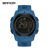 Sanda Multifunction Sports Digital Watch – Unisex Waterproof Pedometer & Calorie