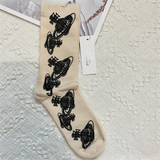 Japanese Starry Sky Socks – Women’s Mid-Tube Cotton Autumn Winter Style
