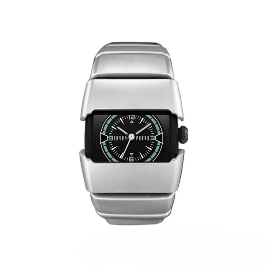 Men’s Retro Quartz Watch – Waterproof Y2K Square Dial Fashion Watch with Alloy Strap