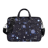 Waterproof Galaxy Laptop Bag – Fits 13" to 15" – Briefcase with Front Pocket