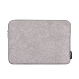 Floral Embossed Laptop Sleeve – Waterproof PU Case for HP, Lenovo & More (11–15 Inch)