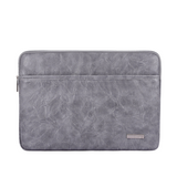 Vintage Laptop Sleeve – PU Case with Dual Zipper Compartments for 11–15" Devices