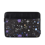 Galaxy Print PU Laptop Sleeve – Shockproof Space Design Case (11–15 Inch)