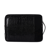 Crocodile PU Leather Laptop Sleeve – Waterproof & Shock-Resistant Case, 11–15”