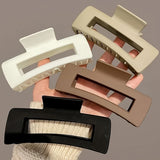 4 Pcs Stylish Rectangle Hair Claw Clips – Strong Hold, Non-Slip