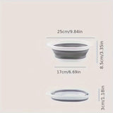 Portable Collapsible Wash Basin - Foldable Plastic Basin for Home, Dorm, and Outdoor Use