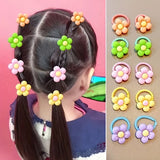 10pcs Cute Flower Decorative Hair Band Hair Accessories, Girls Christmas Gift