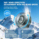 Portable Mini USB Fan – Rechargeable Bladeless Desktop & Neck Clip Cooling Fan