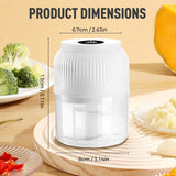 Rechargeable Electric Garlic Chopper – Mini USB Food Processor for Garlic, Vegetables & Meal Prep