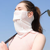 Ice Silk UV Protection Face Mask – Breathable Sunscreen Veil for Outdoor & Sports Use