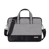 Colorblock Waterproof Laptop Bag – Fits 13" & 15" – Business Style with Front Pocket