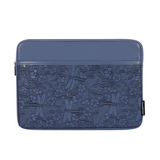 Laptop Sleeve with Floral Embossed Design – PU Leather Travel Case (11"-15" Inches)