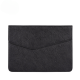 Minimalist PU Leather Laptop Sleeve – Shock-Resistant Case for MacBook (13.3"–16.2")