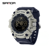 Sanda Men's Sports Digital Watch – Waterproof Pedometer & Calorie Tracker