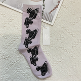 Japanese Starry Sky Socks – Women’s Mid-Tube Cotton Autumn Winter Style