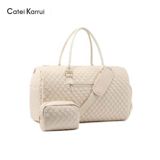 Catei Karrui Travel Duffel Bag with Shoe Compartment – Large Weekend & Fitness Bag