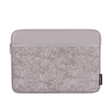 Laptop Sleeve with Floral Embossed Design – PU Leather Travel Case (11"-15" Inches)