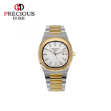 PRECIOUS DUKE Men’s Ultra-Thin Steel Strap Business Watch – Diamond Dial