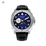 PRECIOUS DUKE Men's Moon Phase Quartz Watch – Leather Strap, Calendar