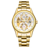 Winner Skeleton Automatic Mechanical Watch for Men – Stainless Steel Waterproof Timepiece