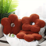 3 Pcs Flower Spherical Plush Throw Pillows
