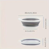 Portable Collapsible Wash Basin - Foldable Plastic Basin for Home, Dorm, and Outdoor Use