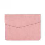 Minimalist PU Leather Laptop Sleeve – Shock-Resistant Case for MacBook (13.3"–16.2")