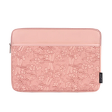 Laptop Sleeve with Floral Embossed Design – PU Leather Travel Case (11"-15" Inches)