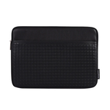 Woven Textured Laptop Sleeve – Shock-Resistant PU Case (11"-15" Inches)