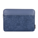 Laptop Sleeve with Front Pocket – Fits Dell, Huawei & More – Floral Embossed Design