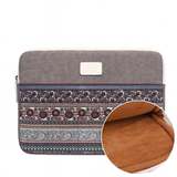 Boho Mosaic Canvas Laptop Sleeve – Shock-Resistant Ethnic Print Case for MacBook & Tablets