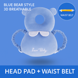 Baby Head Protection Pillow – Anti-Fall Infant Headrest with Soft Crystal Fleece