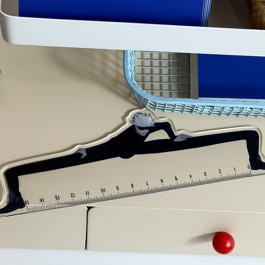 Gojo Satoru Anime Ruler – 15cm Acrylic Drawing Tool, Stationery for Students & Fans