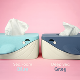 Whale Tissue Box Cover – Cute PLA Desktop Tissue Holder for Home or Office Decor