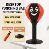 Desktop Boxing Speed Ball for Kids & Adults – PU Stress Relief Punching Ball with Suction Cup