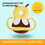 Baby Head Protection Pillow – Anti-Fall Infant Headrest with Soft Crystal Fleece