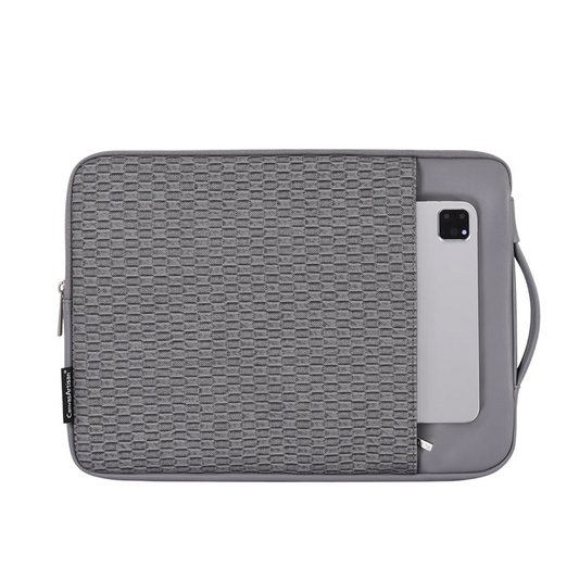 Shock-Resistant Laptop Sleeve – Grey PU Case for 11–15" Lenovo & More