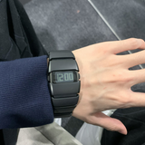 Men’s Digital Quartz Watch – Waterproof Y2K Square Face Fashion Watch with Alloy Strap