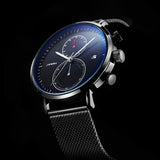 Sinobi Modern Men’s Quartz Business Watch – Waterproof Stainless Steel Luxury Wristwatch