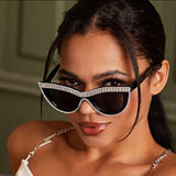 Luxury Rhinestone Cat Eye Sunglasses for Women