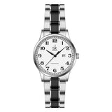 SK Women’s Quartz Business Watch – Elegant Calendar Dial, Waterproof Stainless Steel Strap