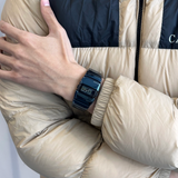 Men’s Digital Quartz Watch – Waterproof Y2K Square Face Fashion Watch with Alloy Strap