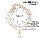 Spiral Pearl Layer Necklace for Women – Fashionable Alloy Jewelry