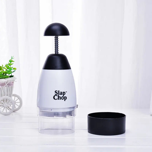 Manual Vegetable Chopper – Multi-Function Garlic Press & Slicer with Stainless Steel Blades