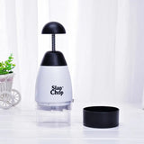 Manual Vegetable Chopper – Multi-Function Garlic Press & Slicer with Stainless Steel Blades